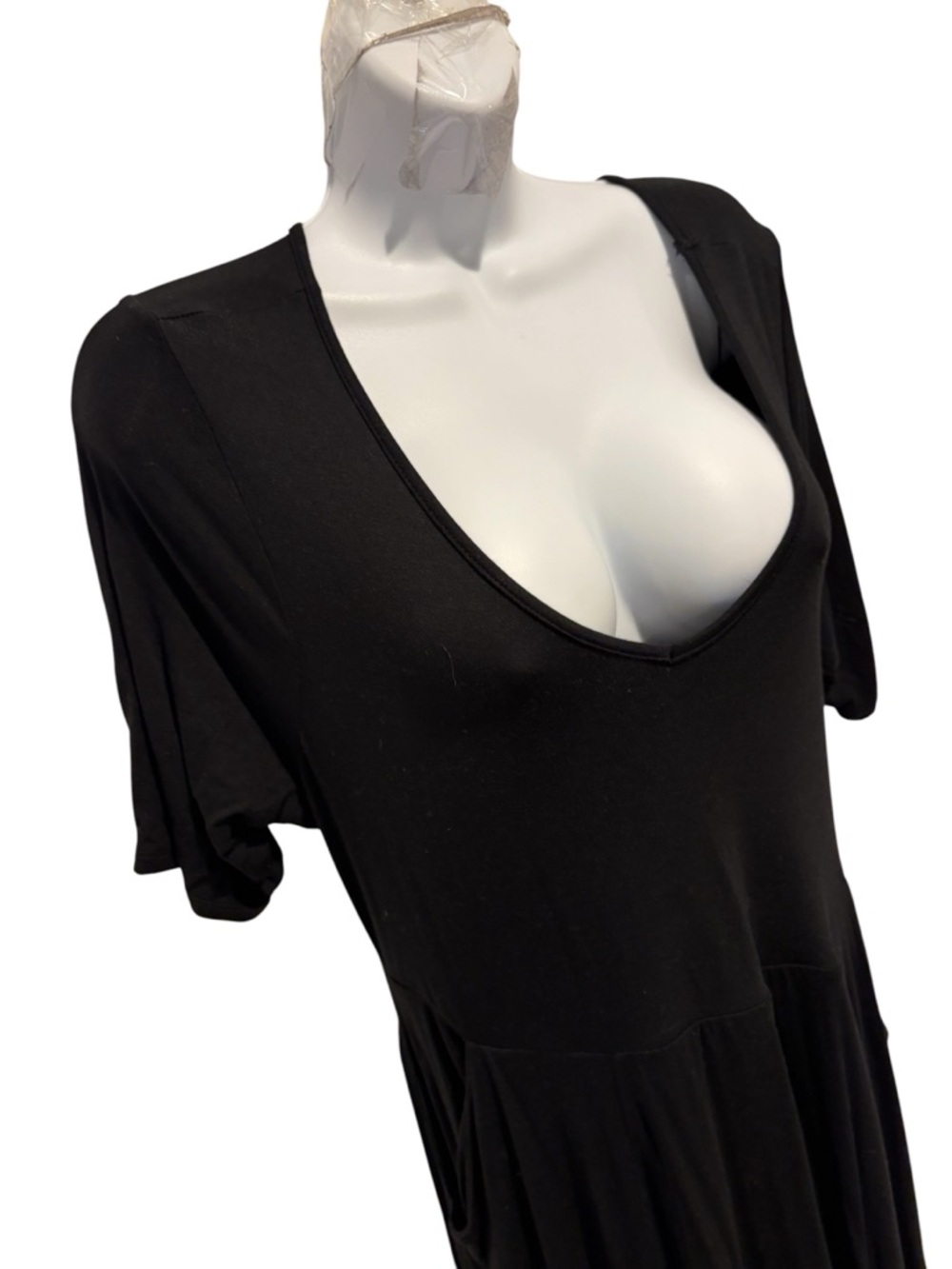TORRID Women’s Super Soft Skater Mini Dress Black Size 0/L - Picture 4 of 13